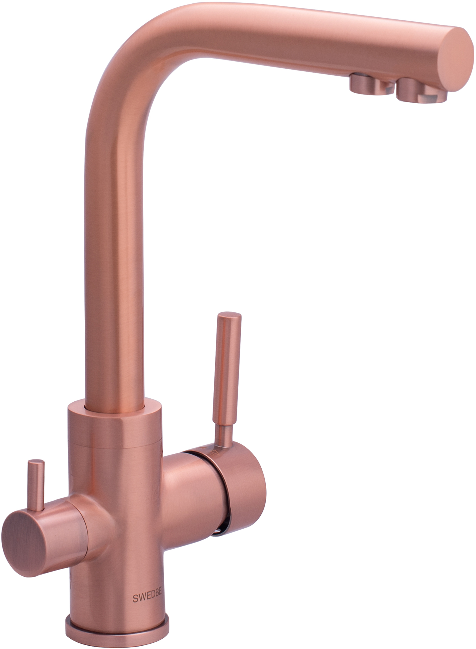 

Смеситель для кухонной мойки Swedbe Selene Plus 8148 с подключением фильтра, медь, Selene Plus 8148