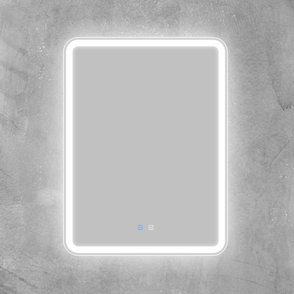 

Зеркало BelBagno SPC-MAR-600-800-LED-TCH-SND с подсветкой, подогревом и голосовым управлением, SPC-MAR-600-800-LED-TCH-SND