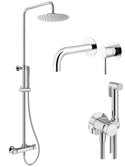 

Душевой комплект Plumberia Selection Ixo KITZXO6302CR210 хром, KITZXO6302CR210