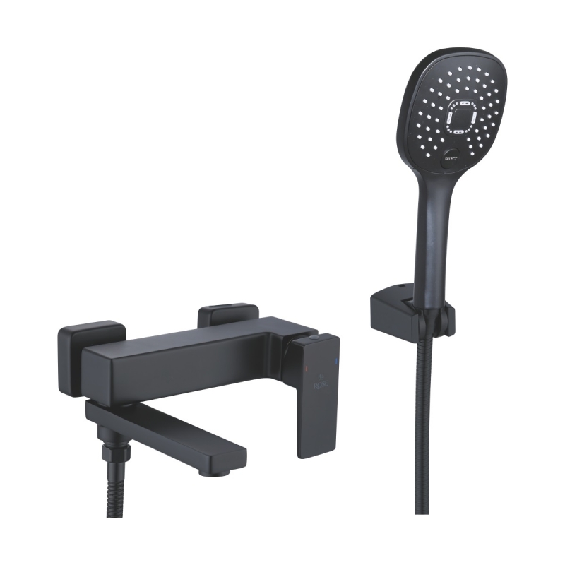 

Смеситель для ванны с душем Rose R2802H черный, R2802H