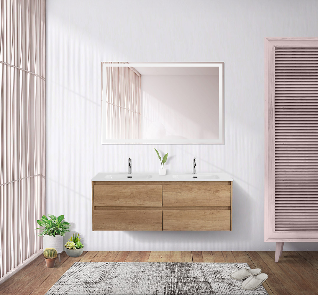 

Мебель для ванной Belbagno Kraft 120 подвесная, с 4-мя ящиками, Rovere Nebrasca Nature, Дерево, KRAFT-1200-4C-SO-2-RNN