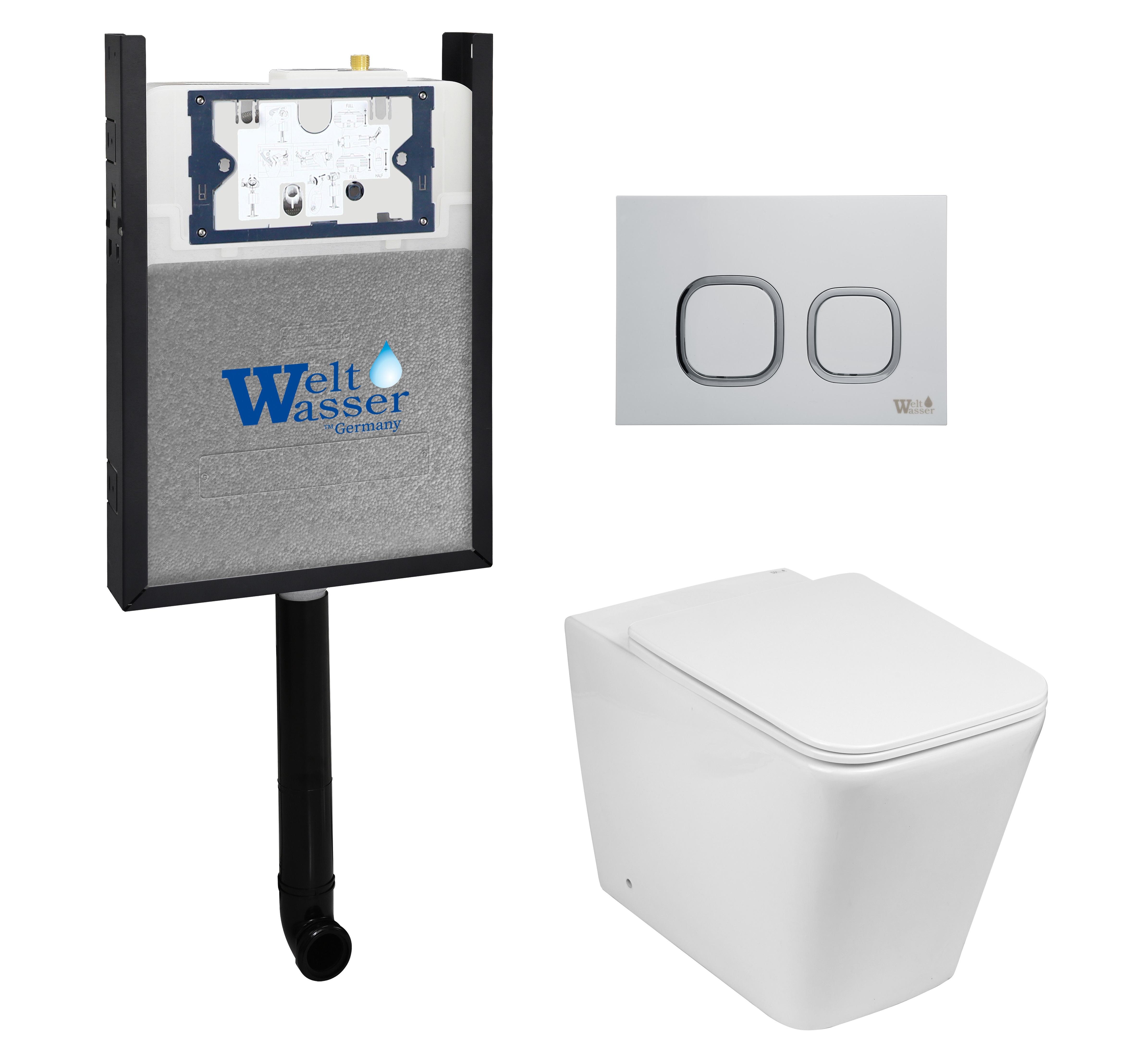 

Комплект WeltWasser 10000011779 унитаз SK Gelbach 002 GL-WT + инсталляция AMBERG 404 + кнопка AMBERG RD-WT, Белый глянцевый, 10000011779