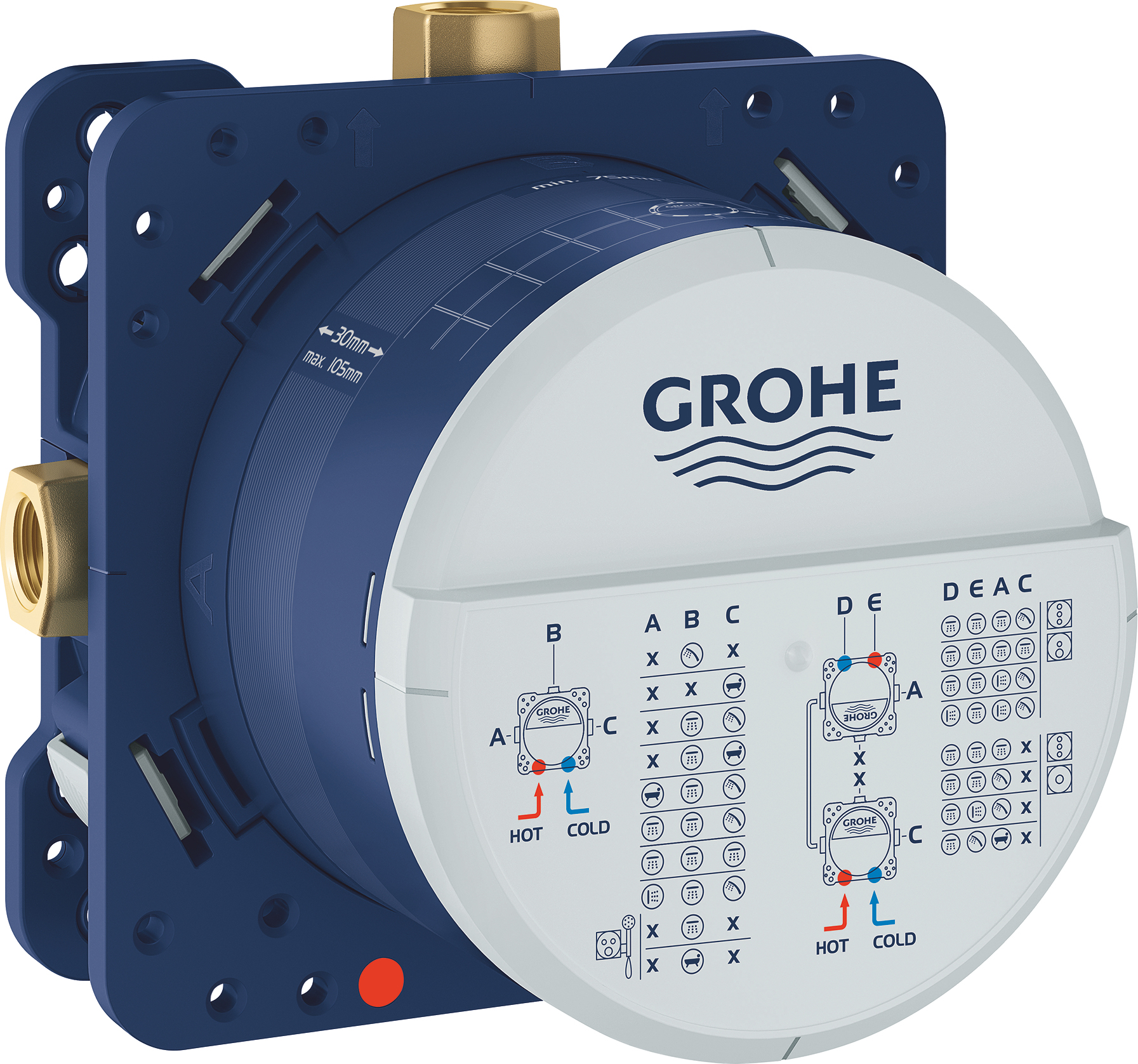 

Скрытая часть Grohe Smartbox 35600000, Синий, Smartbox 35600000