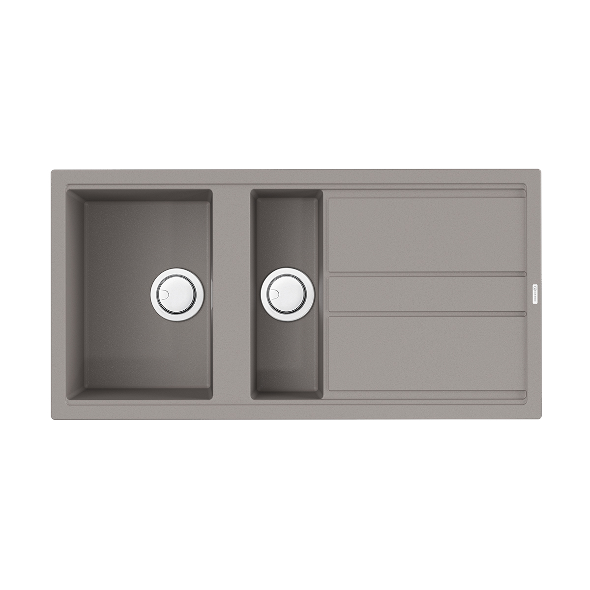 

Мойка кухонная Omoikiri Kitagawa 100-2-GR leningrad grey, Серый, Kitagawa 100-2-GR