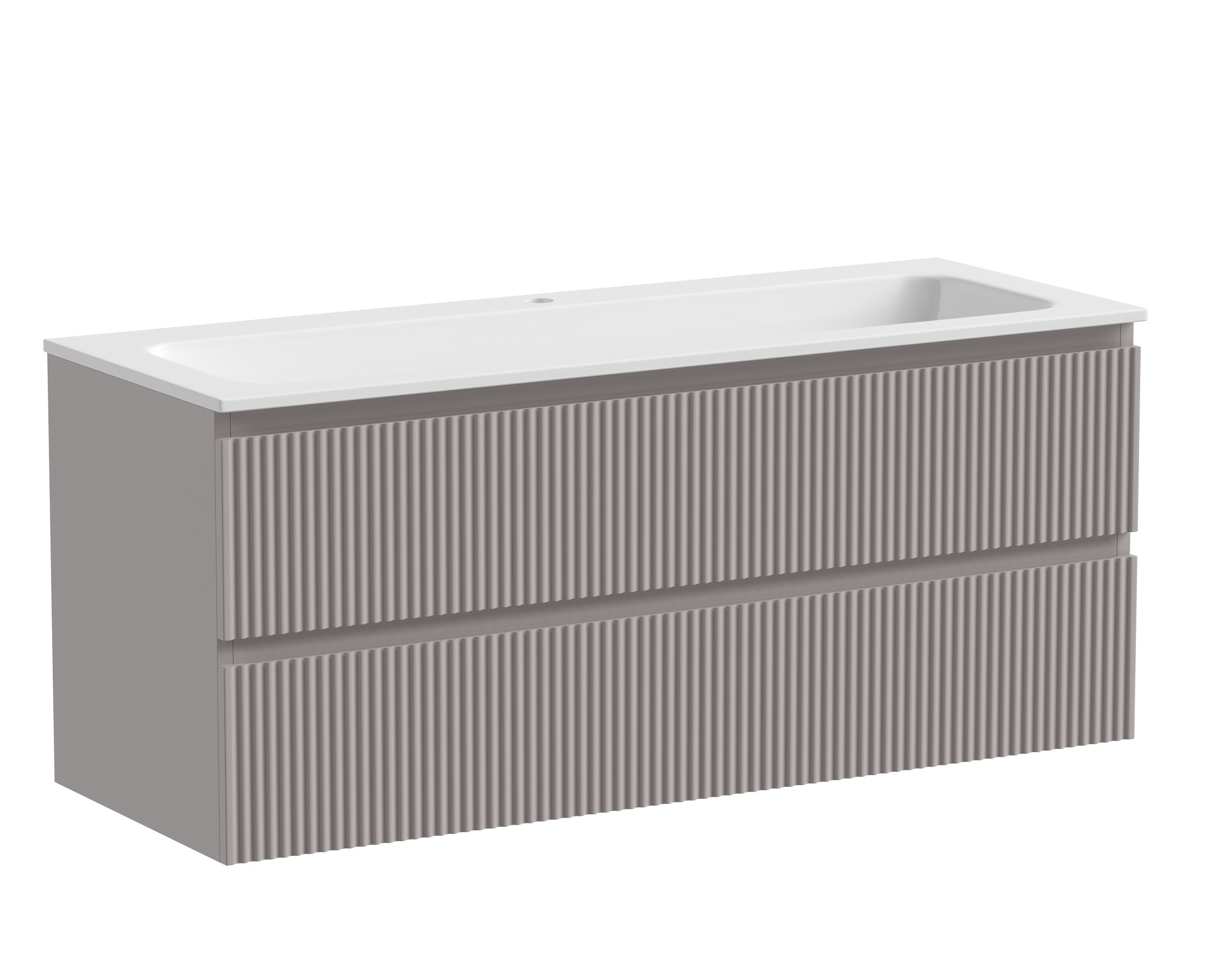 

Тумба с раковиной Sancos Snob R 120 SNR120SM 2 ящика, Doha Soft, Темно-серый, Snob R 120