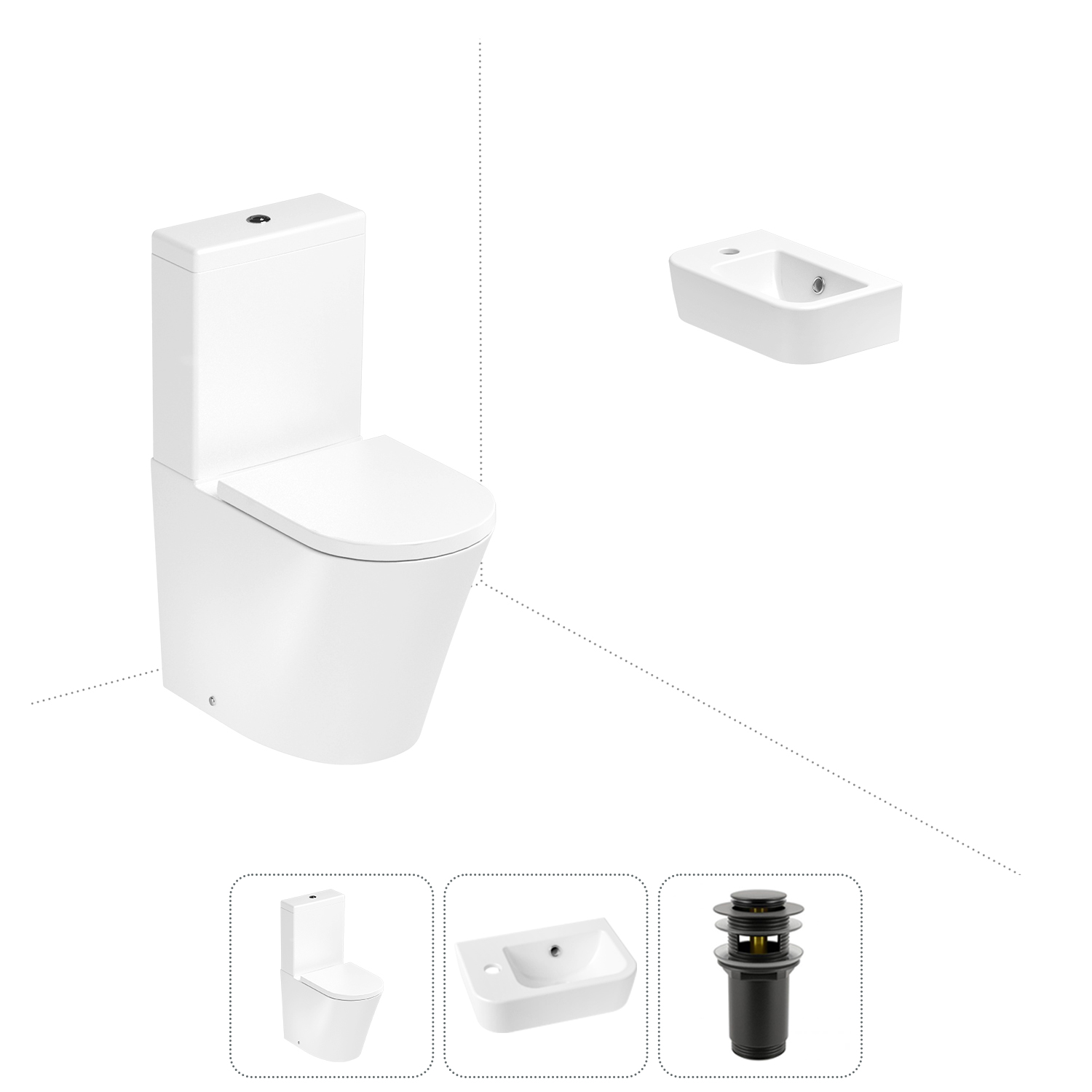 

Набор для туалета 3 в 1 Lavinia Boho Biore 202008356, 202008356