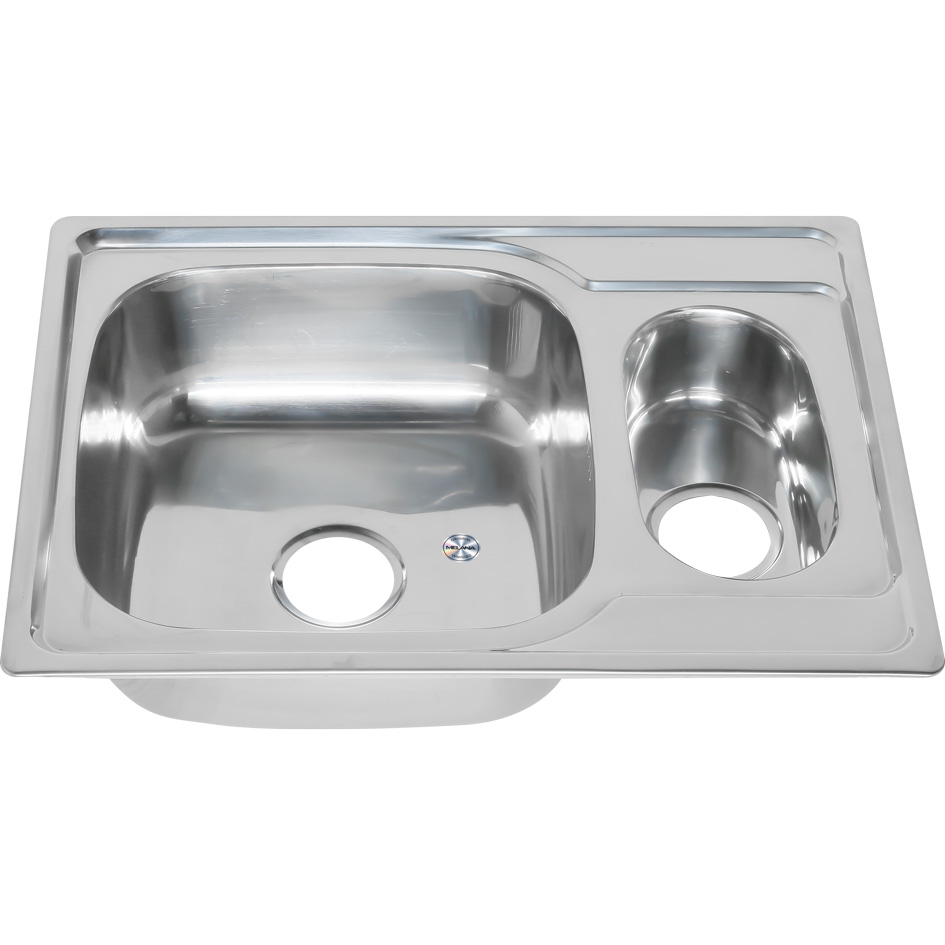 

Мойка кухонная Melana 6950S U 0,6/160 полированная 1,5-я чаша (227S t *10), Сталь, 6950S U (227S t *10)
