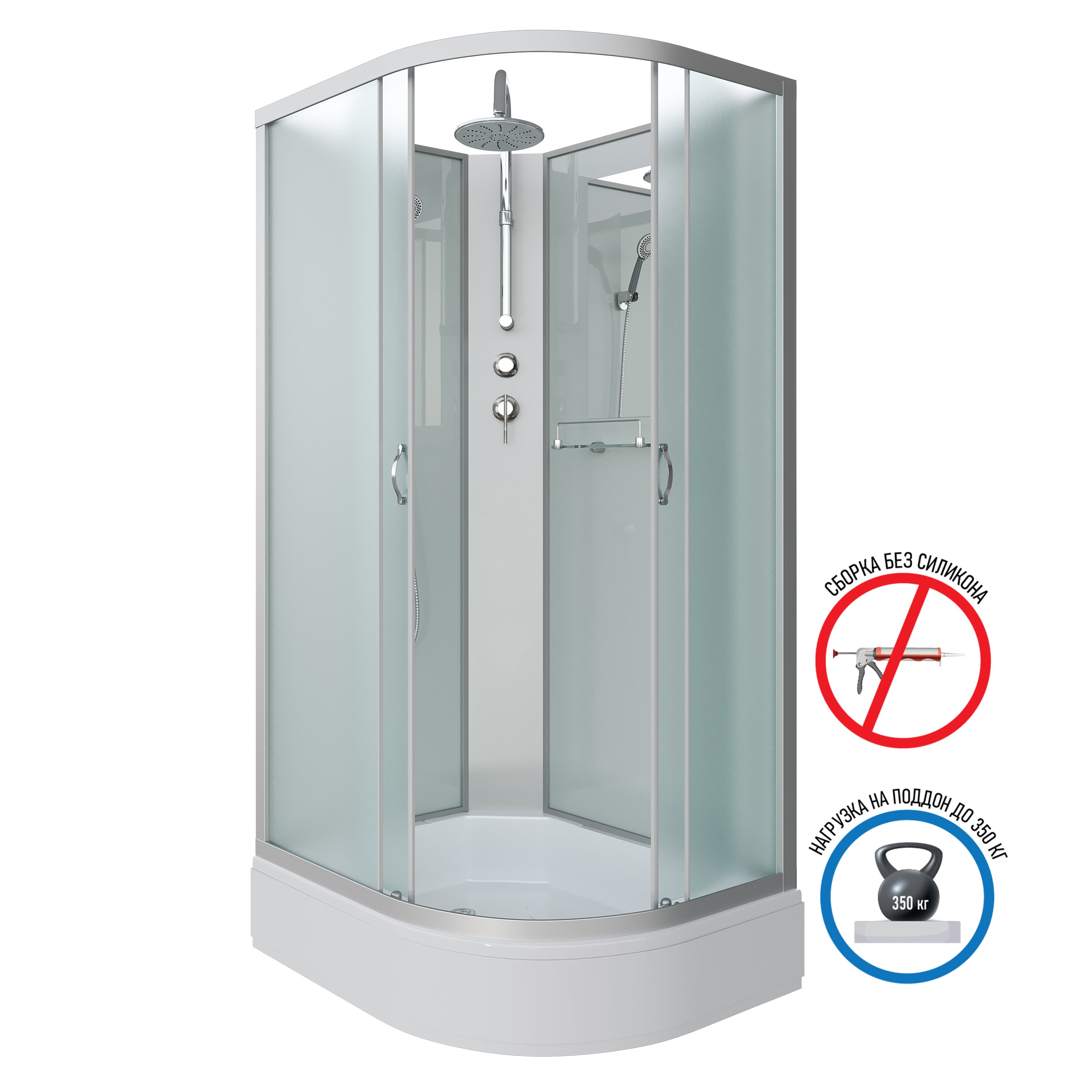 

Душевая кабина Niagara Classic NG-33094-14LBKT 100x90x240, NG-33094-14LBKT