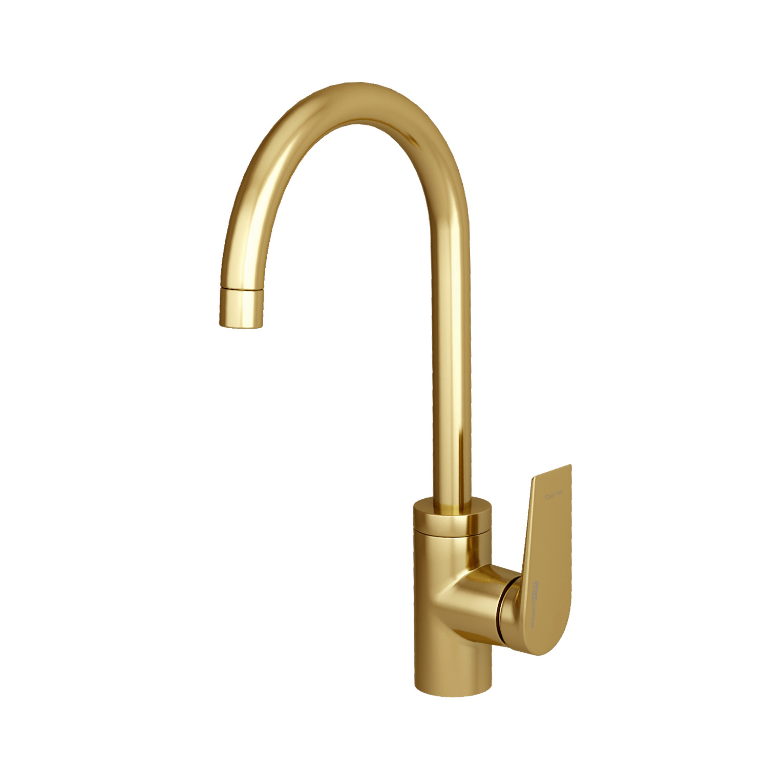 

Смеситель WasserKRAFT Aisch 5507 для кухонной мойки, золото матовое, Aisch 5507