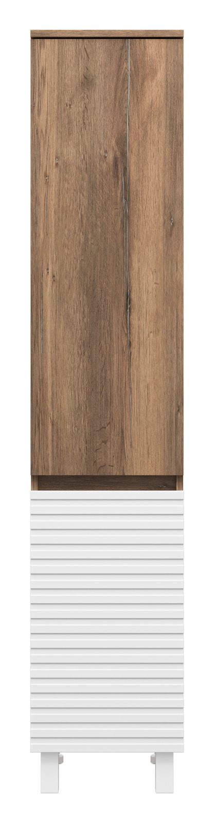 

Шкаф-пенал Brevita Dakota 35 L универсальный, дуб галифакс олово/белый, Темное дерево/белый, Dakota DAK-050350-19/01Л