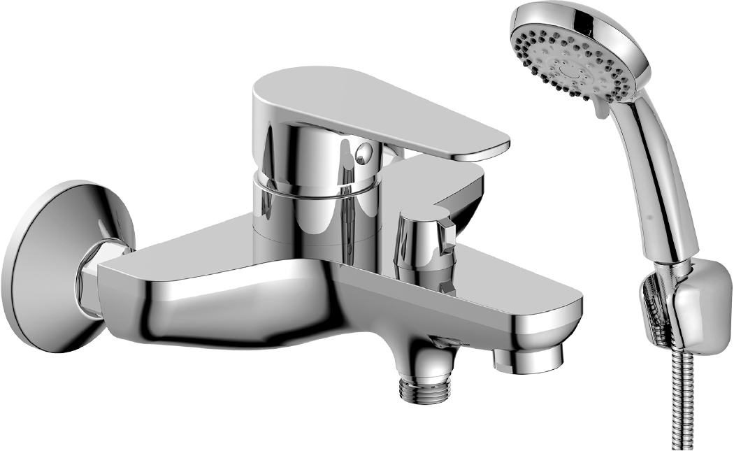 

Смеситель Decoroom SO72 DR72036 для ванны с душем, Хром, DR72036