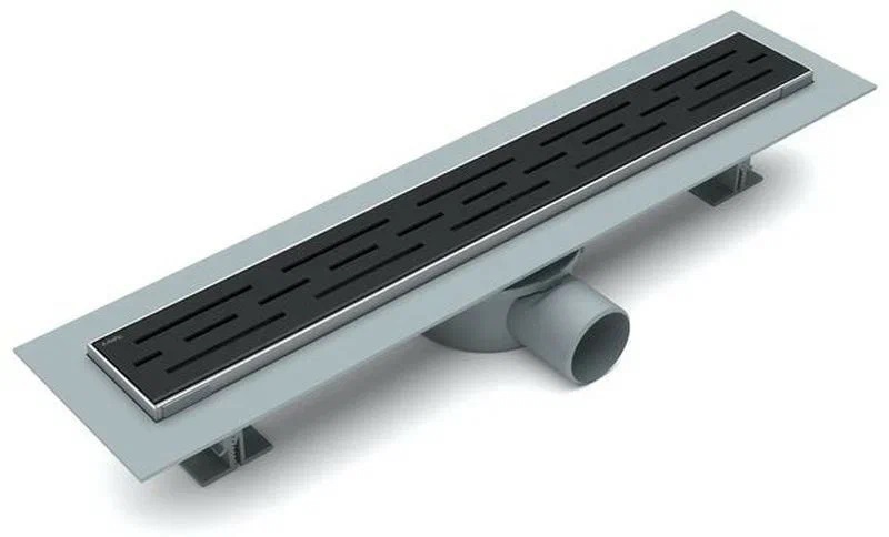

Душевой лоток Esbano Eco E-RAIN-50MB линейный 500 мм, с решеткой, черный/хром, E-RAIN-50MB