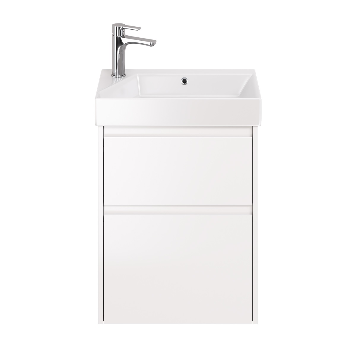 

Тумба с раковиной Dreja Slim 55 белая, Slim 55