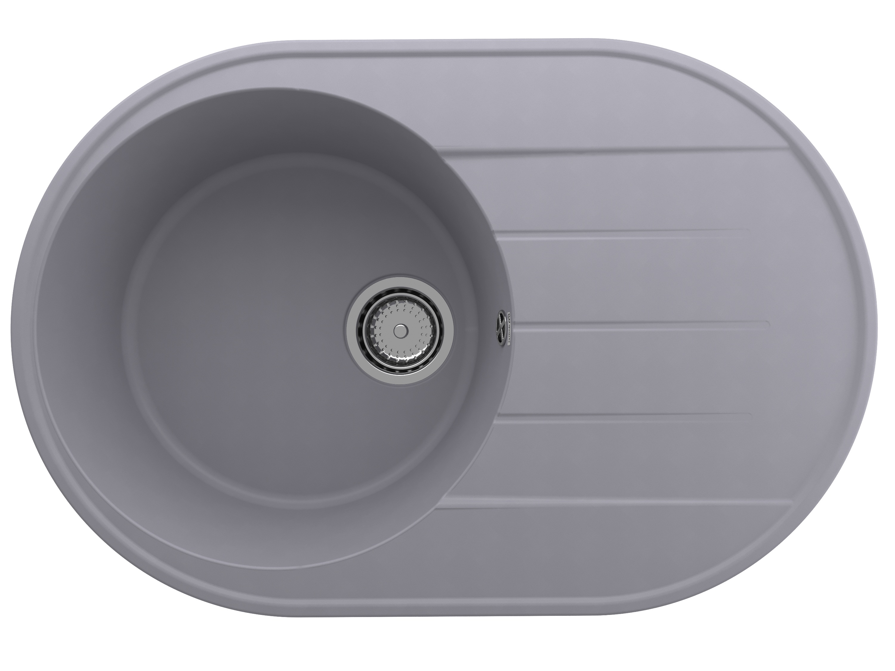 

Мойка кухонная Ulgran Quartz Nora 750-05 75х50 см, бетон, Серый, Nora 750-05