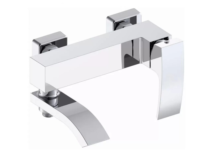 

Смеситель Grocenberg GB8007WC для ванны, хром/белый, GB8007WC хром/белый