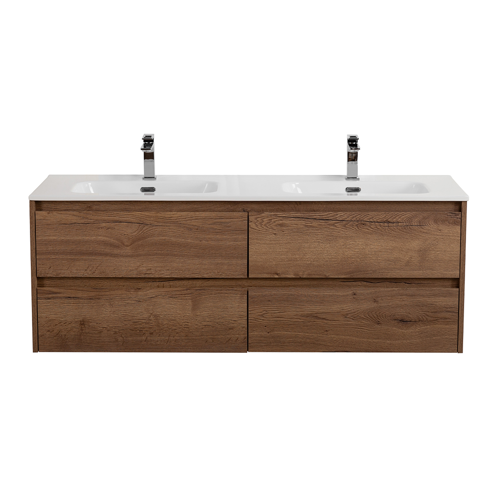 

Тумба с раковиной Belbagno Kraft 120 подвесная, с 4-мя ящиками, Rovere Tabacco, Дерево, KRAFT-1200-4C-SO-2-RT