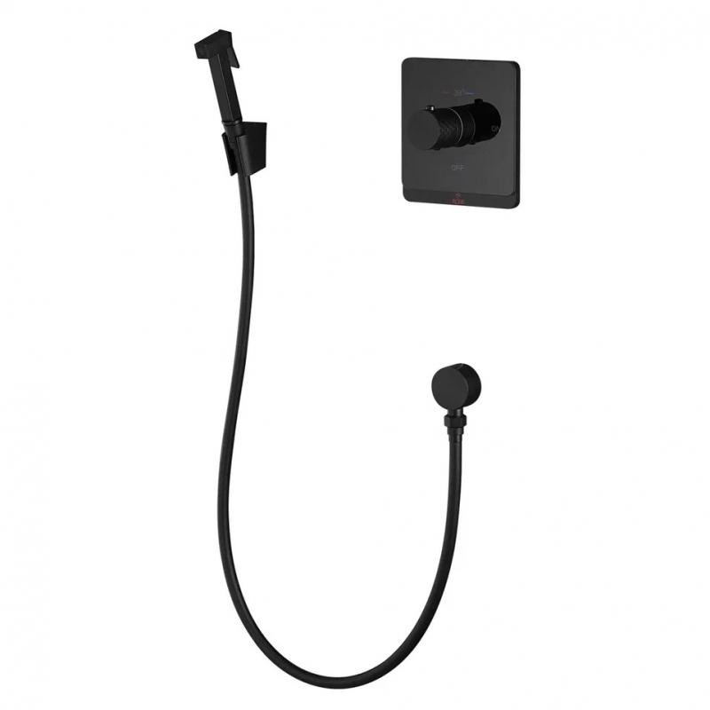 

Гигиенический душ Rose R105H с термостатом черный, R105H