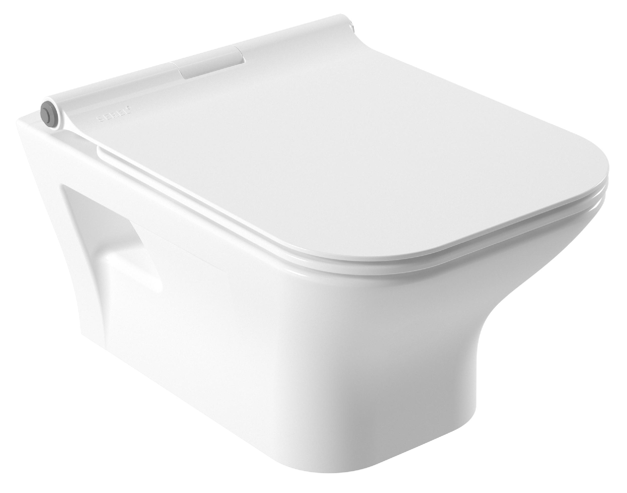

Унитаз подвесной Serel Nita NT10SL 52x35.5 см с ободком, Белый, NT10SL