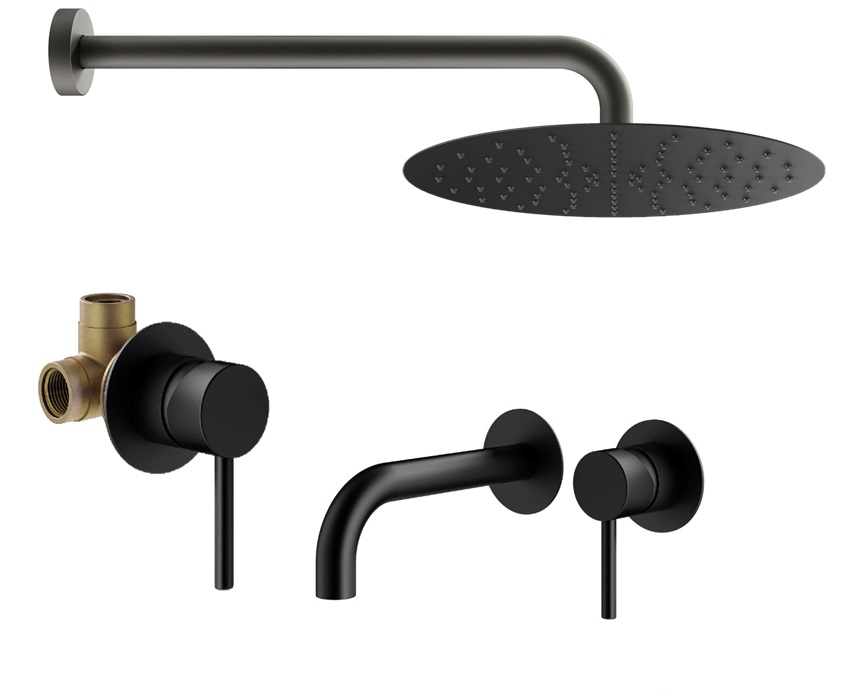 

Душевой комплект Plumberia Selection Ixo KITXO01NO210 черный матовый, KITXO01NO210