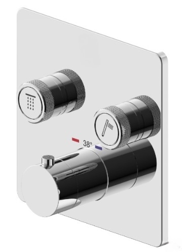 

Термостат для ванны с душем Plumberia Selection PSBOX PSB2902CR на 2 потребителя, хром, PSB2902CR