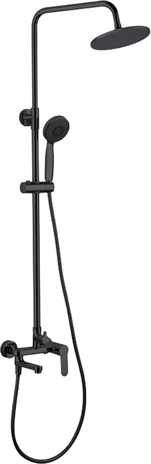 

Душевая стойка Aquanet Passion AF300-72-R-B чёрная матовая, Черный