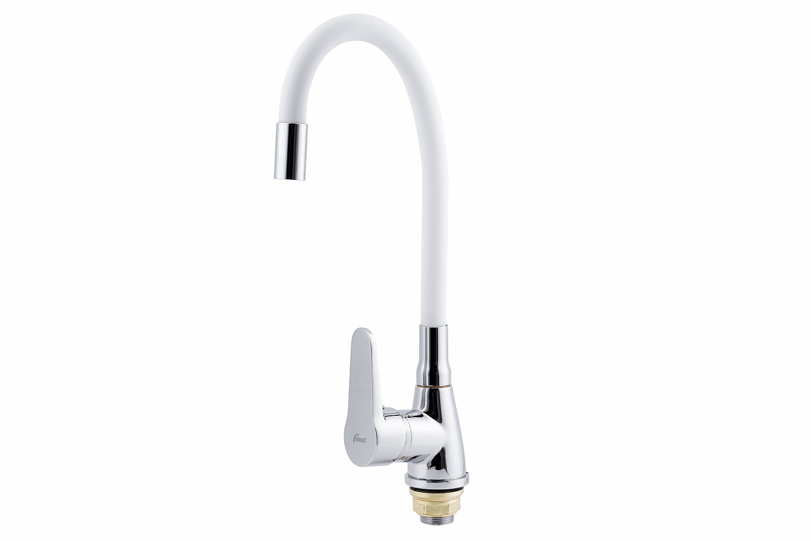

Смеситель FAUZT FZs-822-W101 тип См-МОЦБА для кухни гибкий излив, Хром / белый, W101