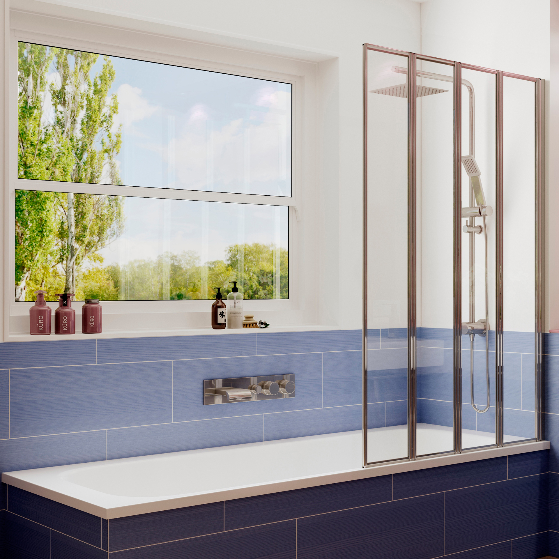

Шторка на ванну Ambassador Bath Screens 16041111R 100х140