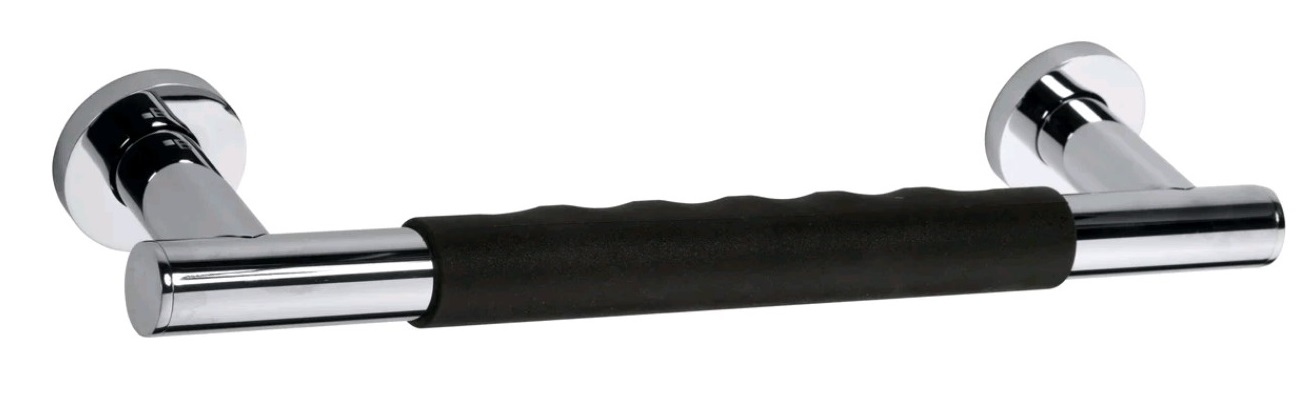 

Поручень Bemeta Omega 104507661 прямой, хром/черный, Хром/чёрный, 104507661
