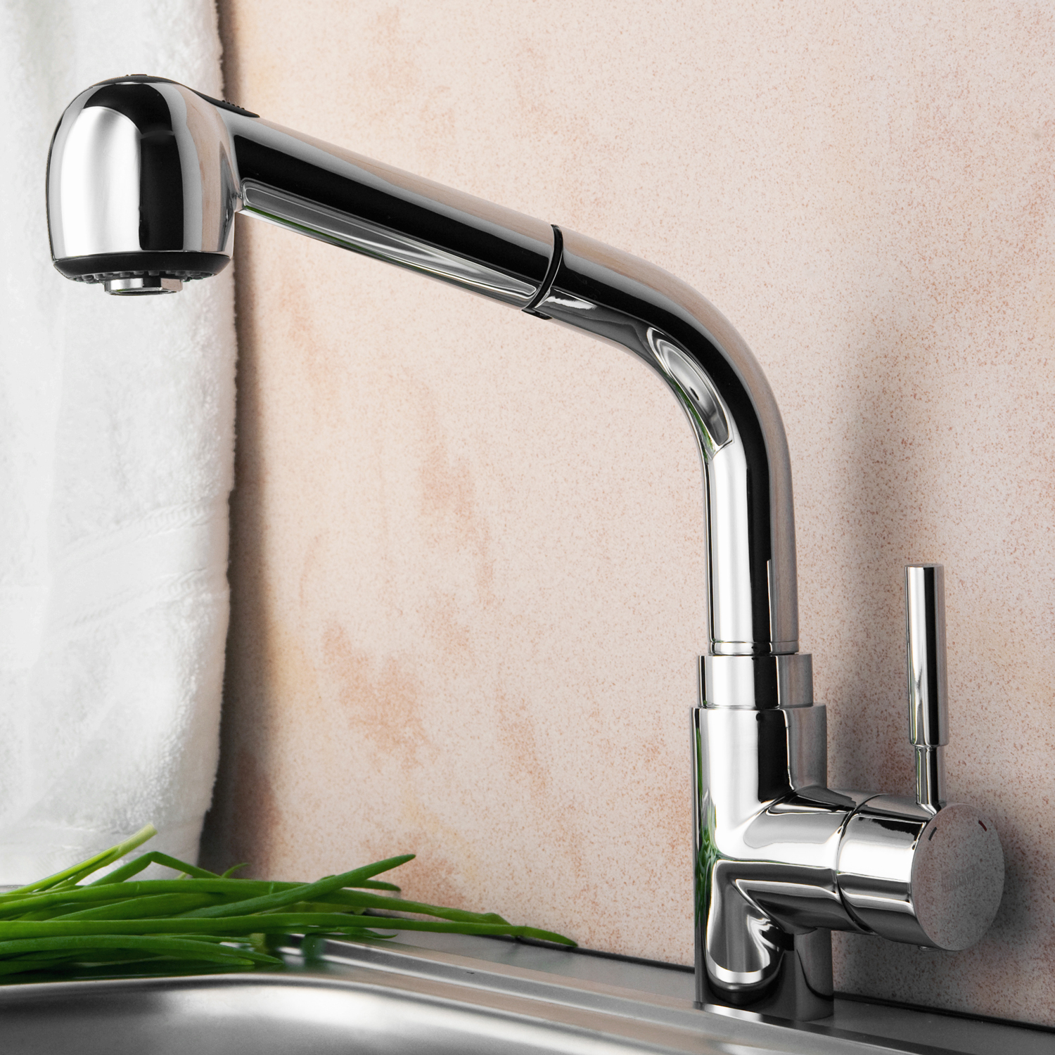 

Смеситель для кухонной мойки WasserKRAFT Main 4166, Хром, Main 4166