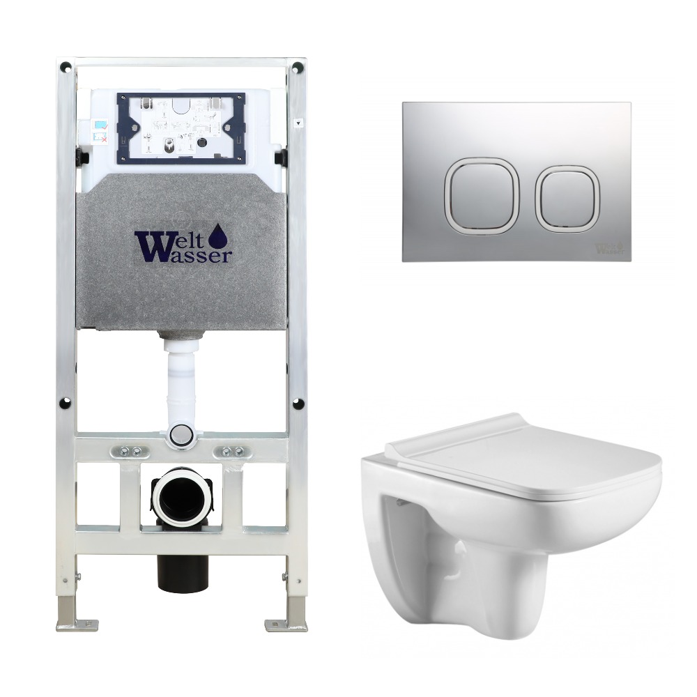 

Комплект Weltwasser 10000006892 унитаз Kehlbach 004 GL-WT+ инсталляция + кнопка Amberg RD-CR, Белый глянцевый, 10000006892