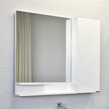 

Зеркало-шкаф Comforty Мерано 90 белый матовый, Мерано 90 00-00010664