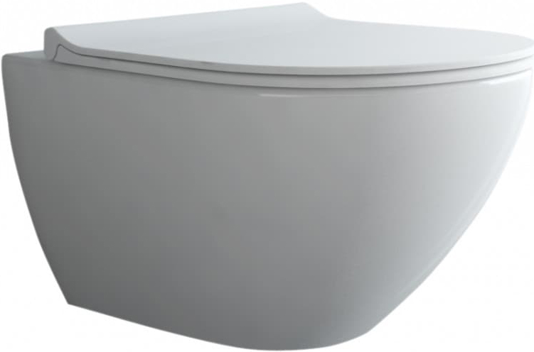 

Унитаз подвесной Berges Wasserhaus Puma Rimless 082131 с микролифтом, Белый