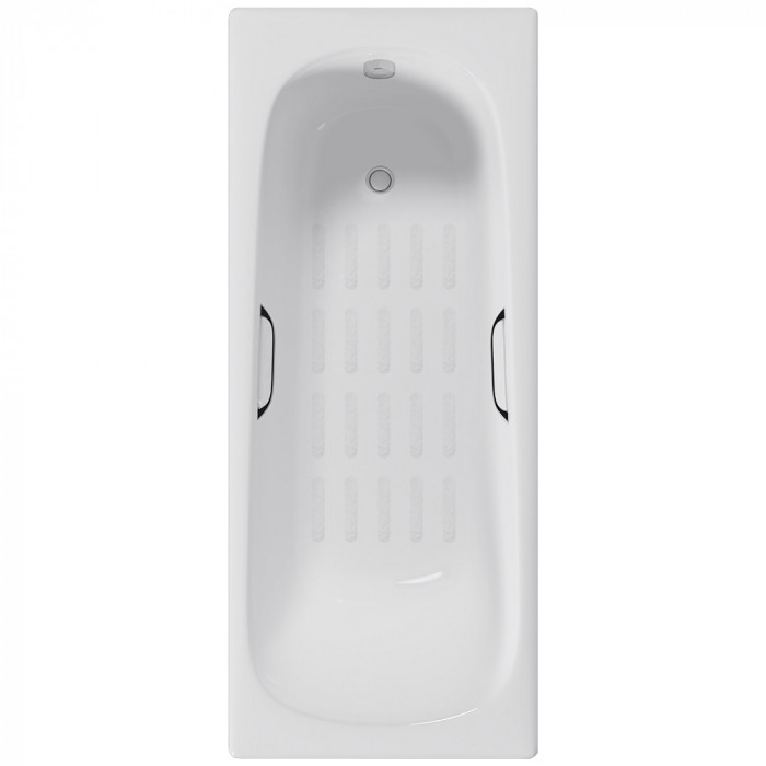 

Чугунная ванна Delice Elite DLR230627R-AS 180х80 с отверстиями под ручки, с антискользящим покрытием, без ножек, Белый, DLR230627R-AS