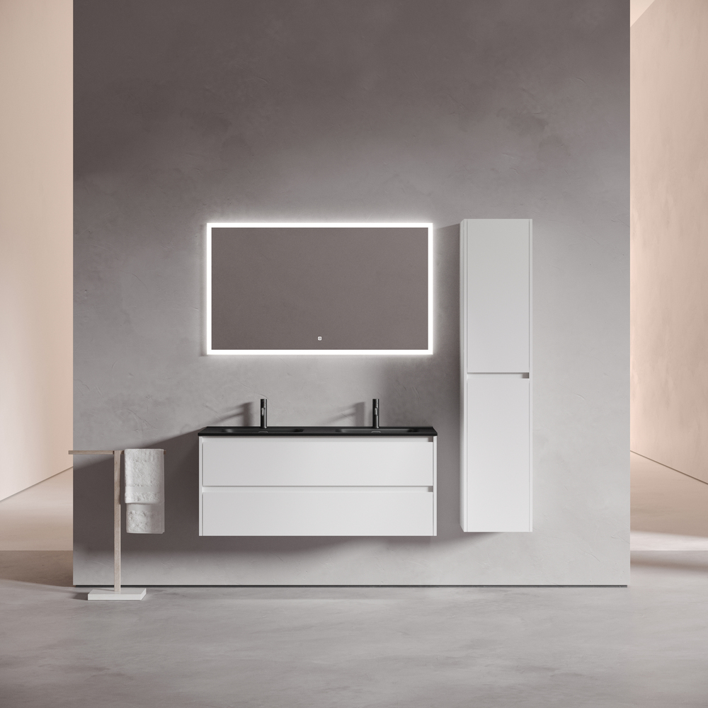 

Мебель для ванной Sancos Libra 120-2 подвесная, белый глянец (раковина CN7004MB), Белый глянцевый, LB120-2W