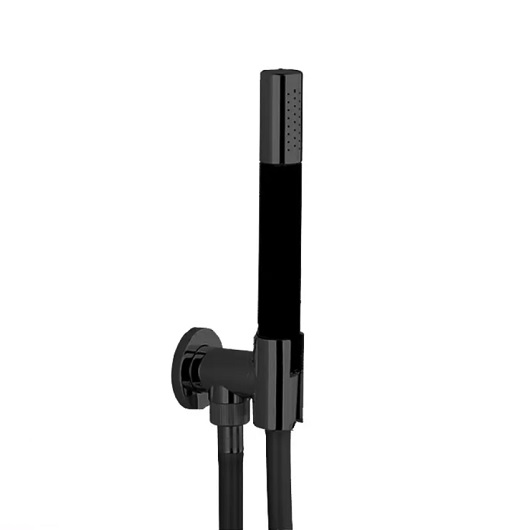 

Душевая лейка Cisal Shower DS01881340 с подводом и держателем черный матовый, DS01881340
