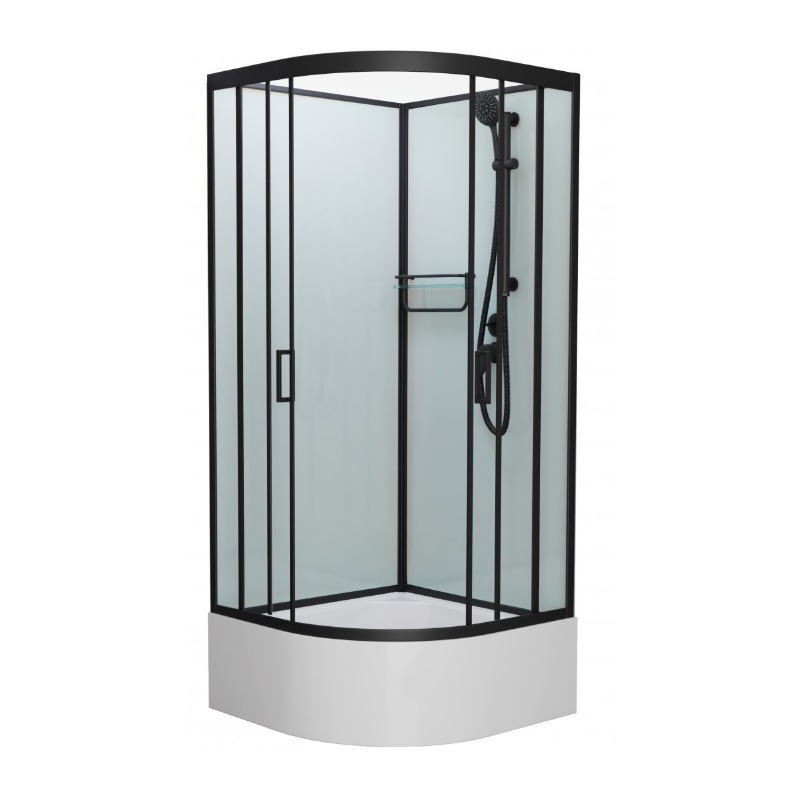 

Душевая кабина Frank F400/2 М Black без крыши, F400/2 М Black