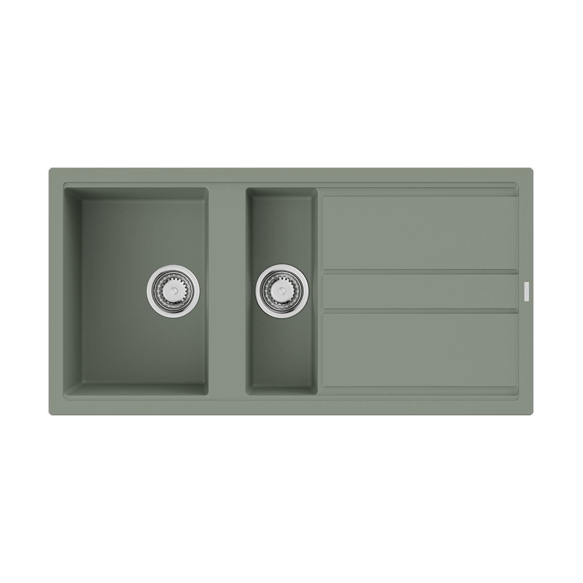 

Мойка кухонная Omoikiri Kitagawa 100-2 4993252 100х51 см wind green, Зеленый, 4993252