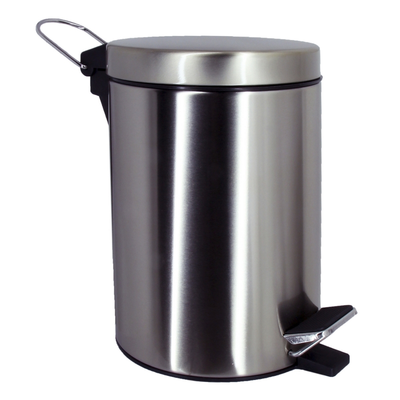 

Мусорное ведро WasserKRAFT K-633NICKEL 3 л, Никель, K-633NICKEL