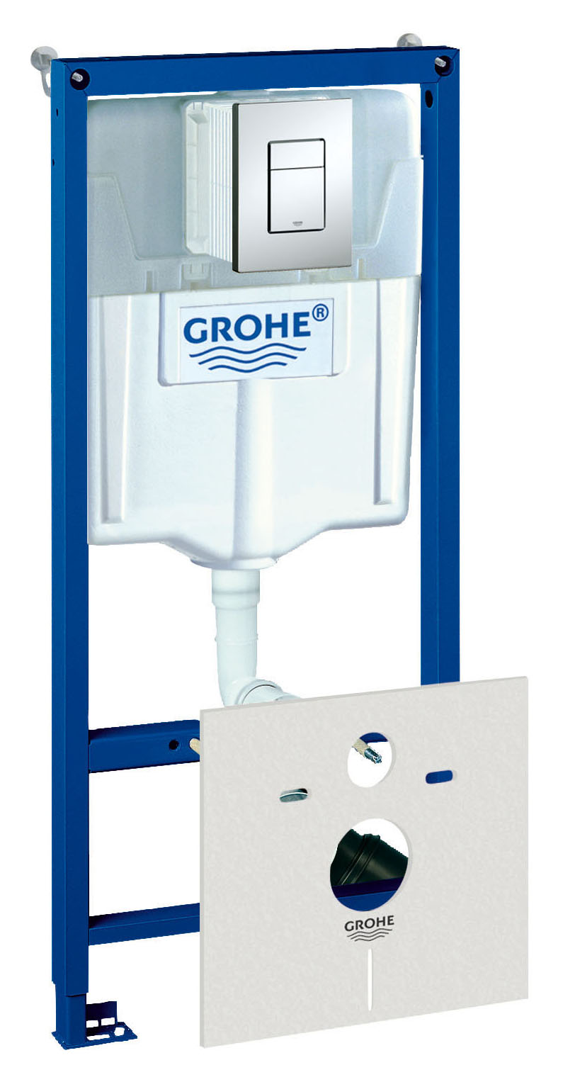 

Инсталляция для унитаза Grohe Rapid SL 38775001 4 в 1 с кнопкой смыва, Белый, Rapid SL 38775001