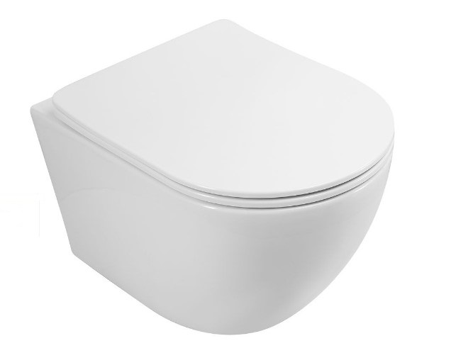 

Унитаз подвесной Art&Max Sanremo AM026CHR/SC безободковый, с сиденьем микролифт, Белый, AM026CHR/SC