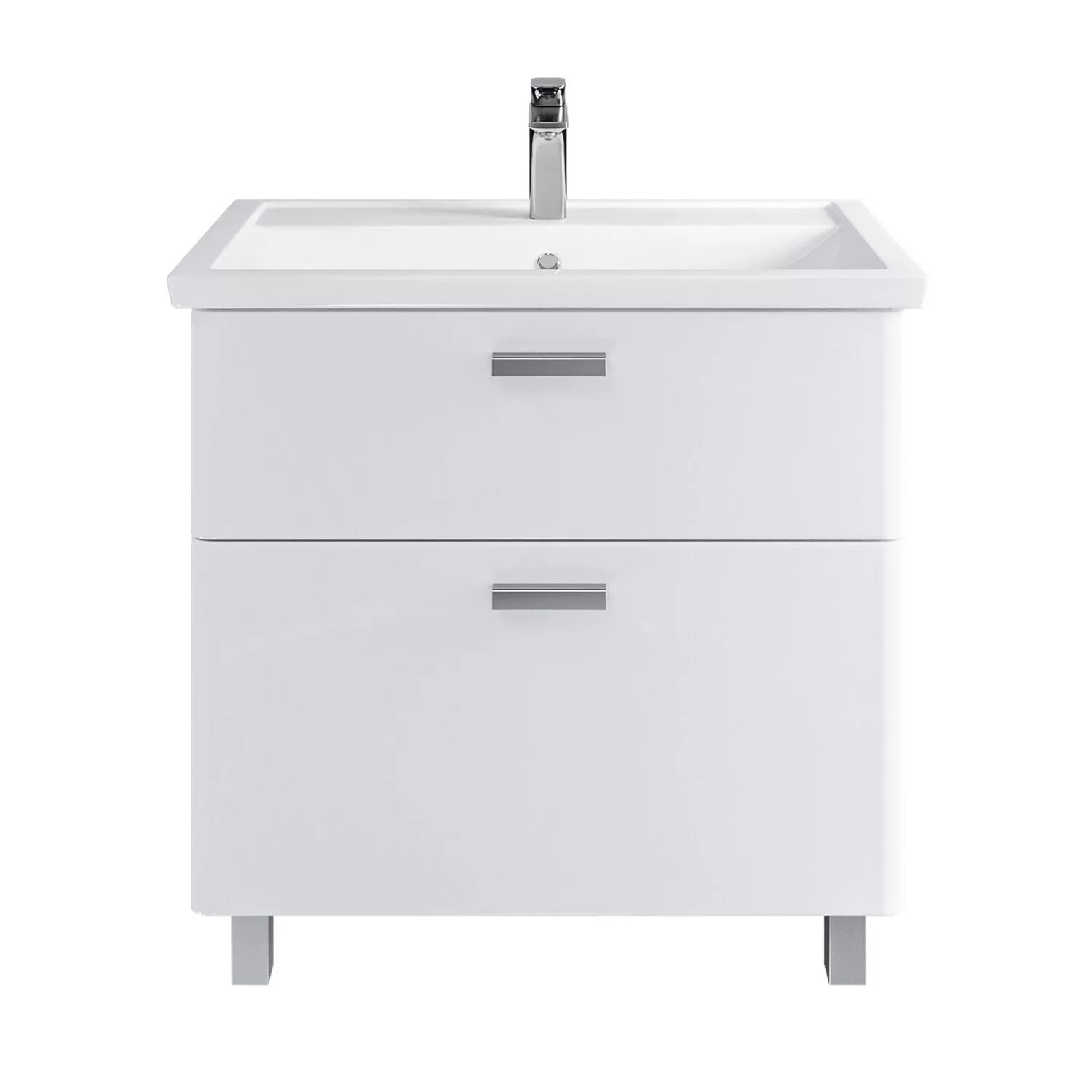 

Тумба с раковиной SanStar Gretta 80 напольная, белая, Белый, Gretta 332.1-1.5.1.