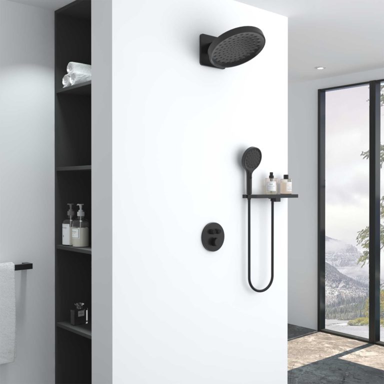 

Душевой комплект Vincea Inspire VSFW-3I22MT3RMB встраиваемый, термостатический, двухрежимный, Черный / белый, VSFW-3I22MT3RMB