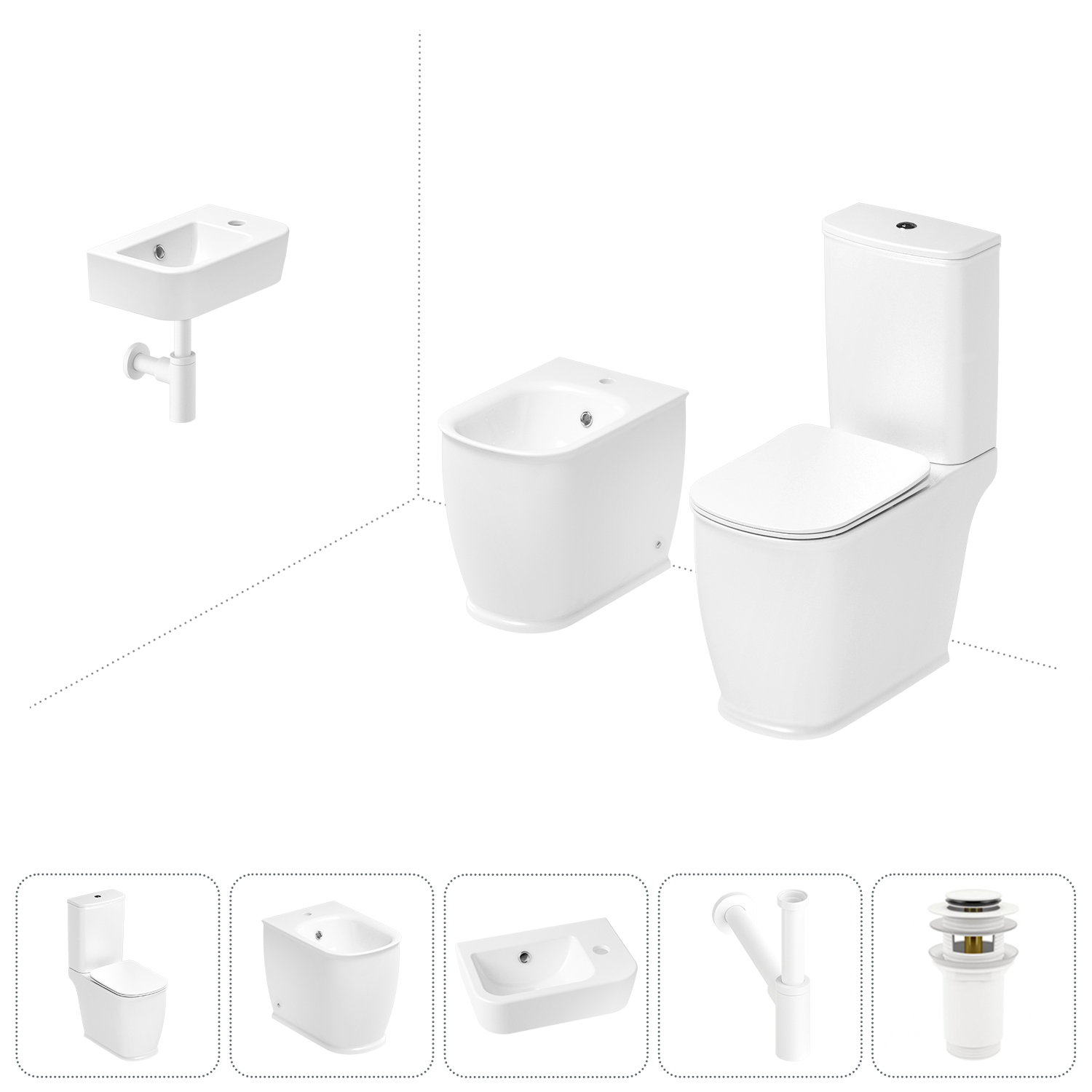 

Набор для туалета 5 в 1 Lavinia Boho Bell Pro 202008910, 202008910