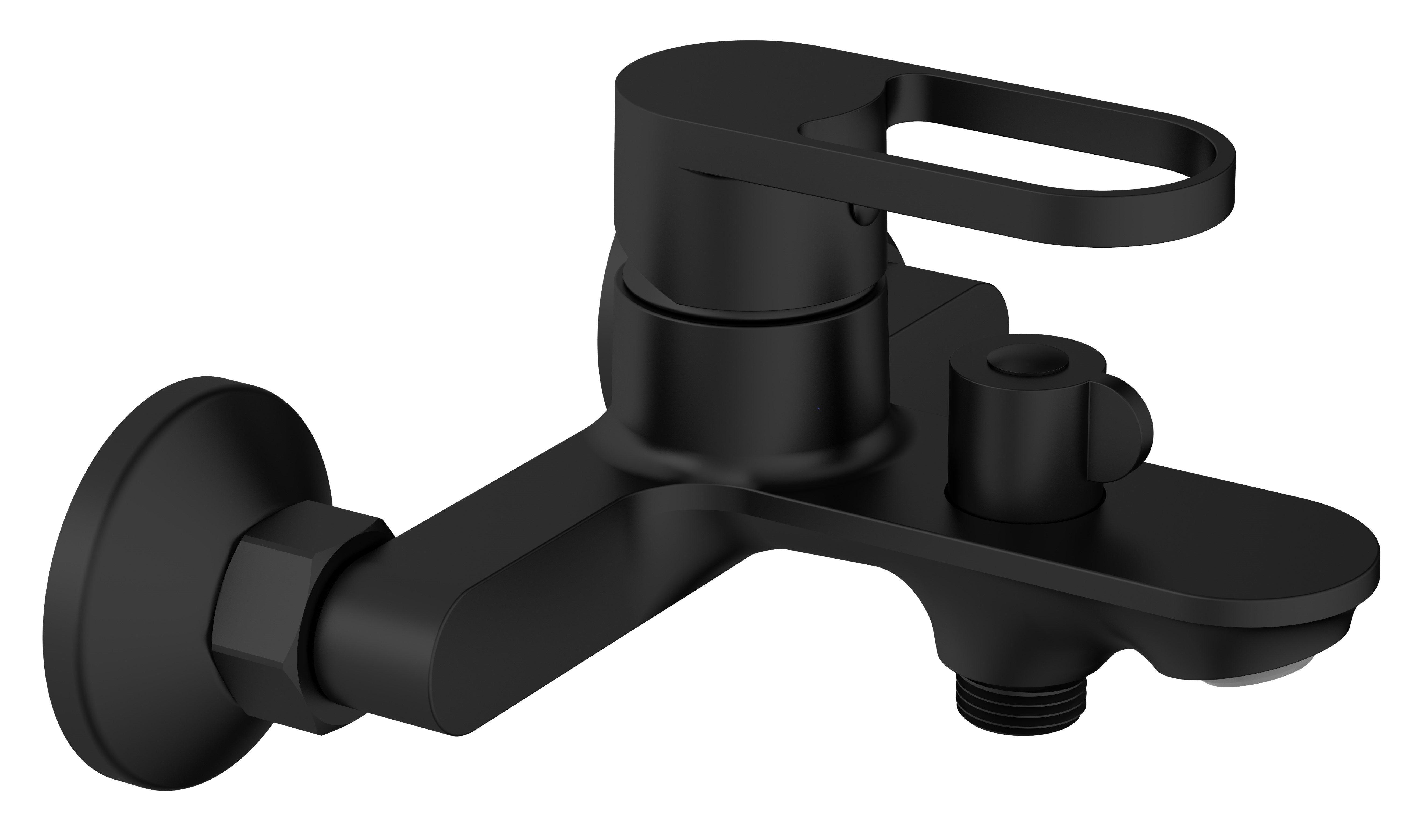 

Смеситель для ванны с душем VODA Harbor Black HR54B черный, HR54B