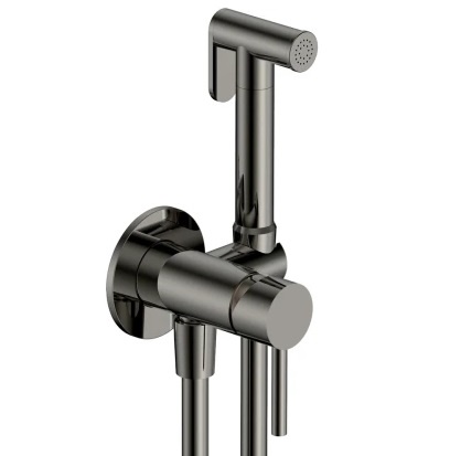 

Гигиенический душ AQUAme Siena AQM6217GM со смесителем, оружейная сталь, AQM6217GM
