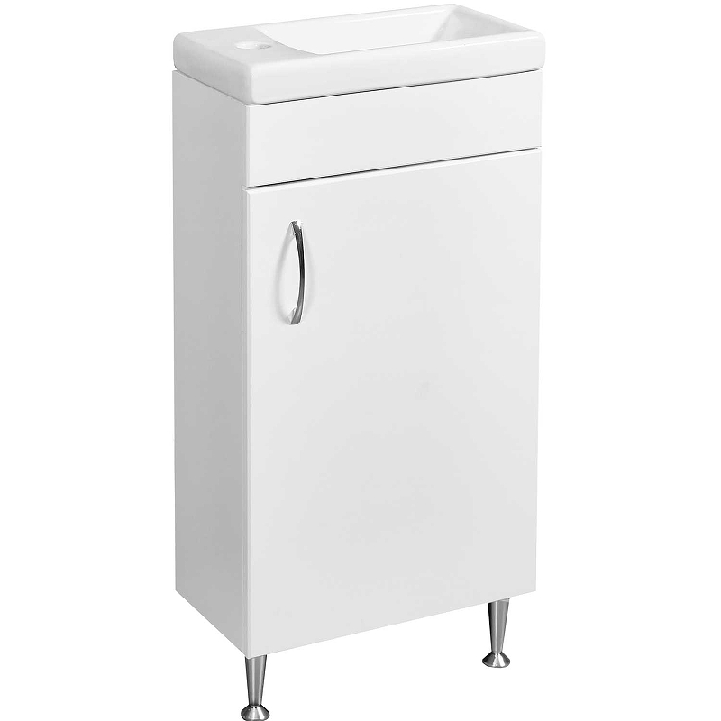 

Тумба с раковиной Stella Polar Концепт 40, напольная, Белый, Концепт 40