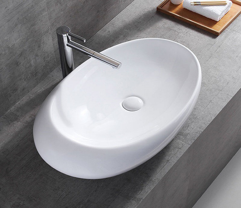 

Раковина CeramaLux 7807 накладная, Белый, N 7807