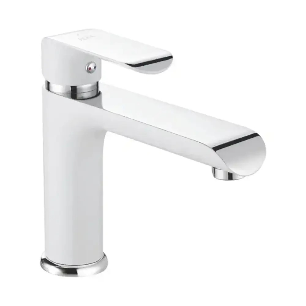

Смеситель для раковины Rose R21F R2101F белый/хром, Хром / белый, R2101F