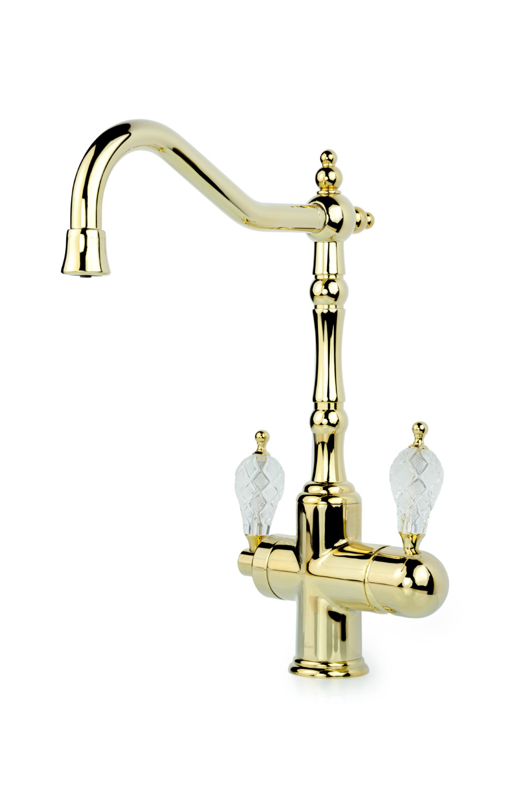 

Смеситель для кухонной мойки Boheme Kitchen 112-CRST tradizionnale oro cristal, Золото, 112-CRST