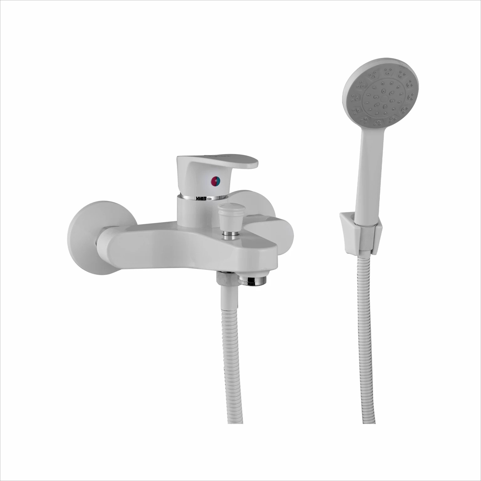 

Смеситель PLStart PL3205-8 для ванны с душем белый, PL3205-8